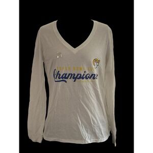 Los Angeles Rams Super Bowl LVI Champs Fanatics Men's Med Long Sleeve Shirt NWOT